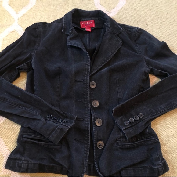 Chaps Black Denim Jacket - Picture 4 of 4